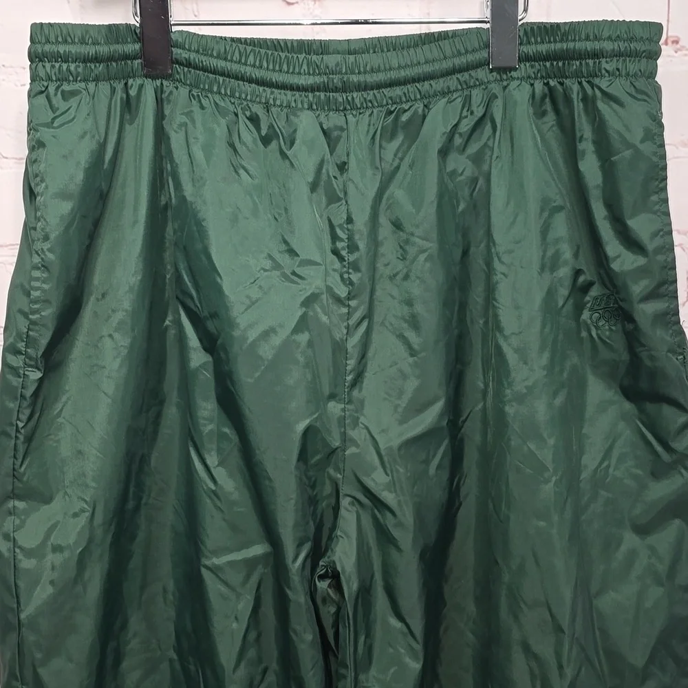 Vintage 90’s USA Lined Nylon Drawstring Track Pant Water Resistant Mens Size Xl